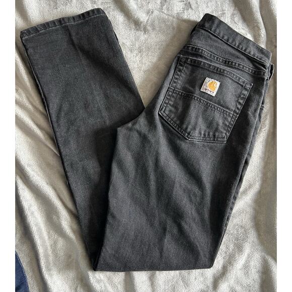Carhartt Pants Men 31x32 (31) Black Jeans Relaxed Rugged Flex Casual/Work - Picture 1 of 12
